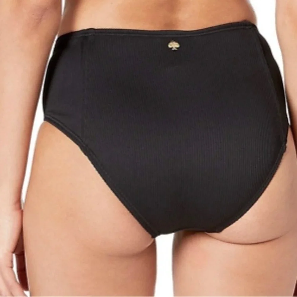 Kate Spade NY Black Marco Island Bikini Swimsuit‎ Bottoms Women's sz SM S10252